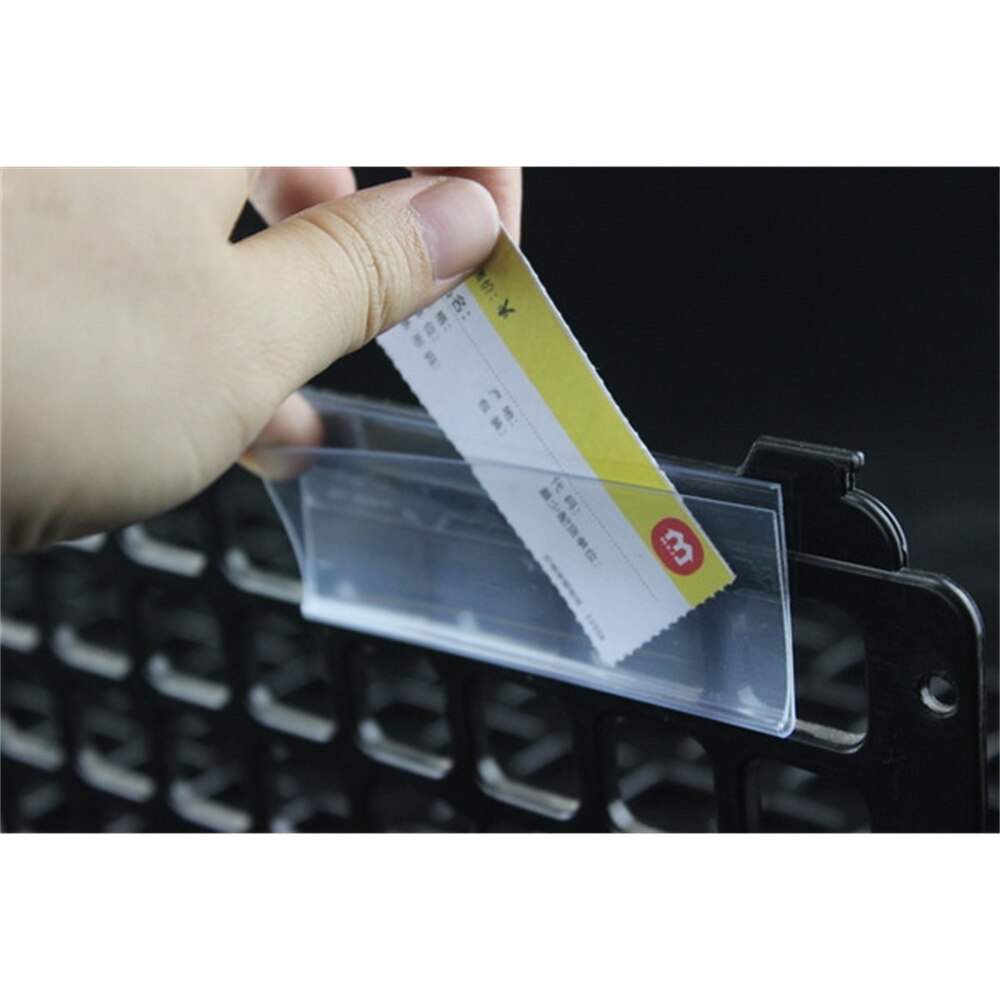 Self-adhesive Data Strip Label Holder Shelf Edge Display Price Tag Scanner Rail Name Card Sign Display