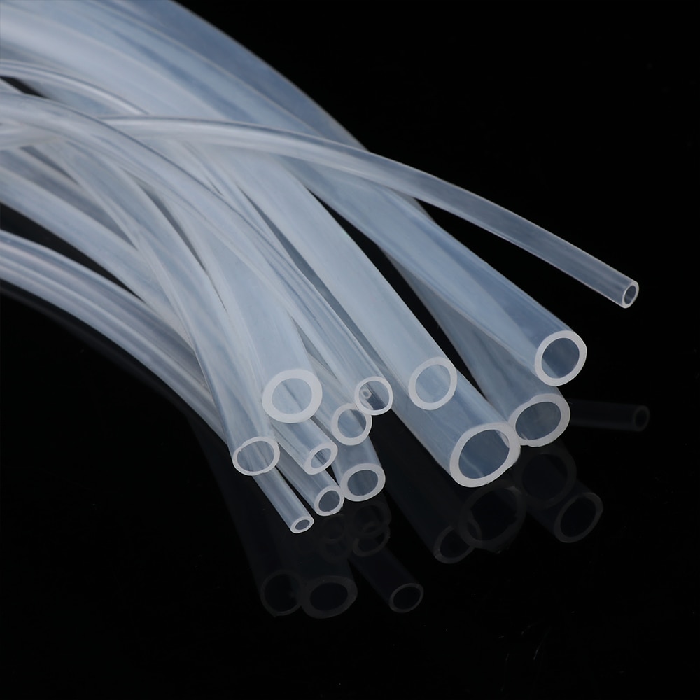 1M Silicone Rubber Hose Food Grade Clear Transparent 4 5 6 7 8 9 10 11 12 14 16 mm Out Diameter Flexible Silicone Tube