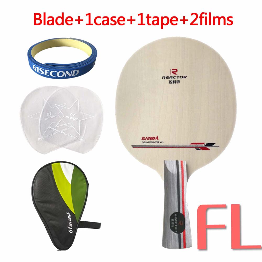 Table tennis racket Reactor DJ200 table tennis blade with 2Pieces Sanwei T88-III Corbor Table Tennis pingpong rubber: DJ200 FL HM