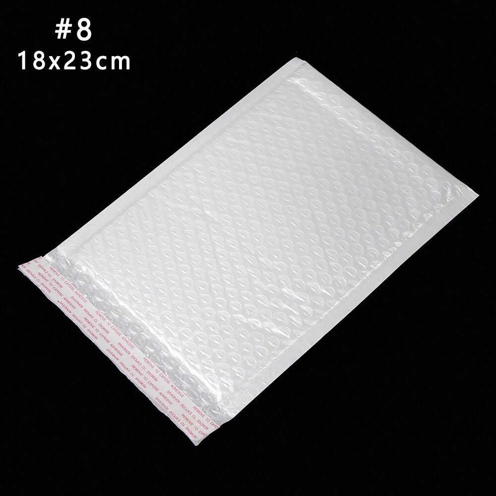 8 Maat 10 Stks/pak Van Verschillende Specificaties Wit Schuim Envelop Foam Folie Kantoor Verpakking Envelop Vochtwerende Trillingen Tas: 18x23