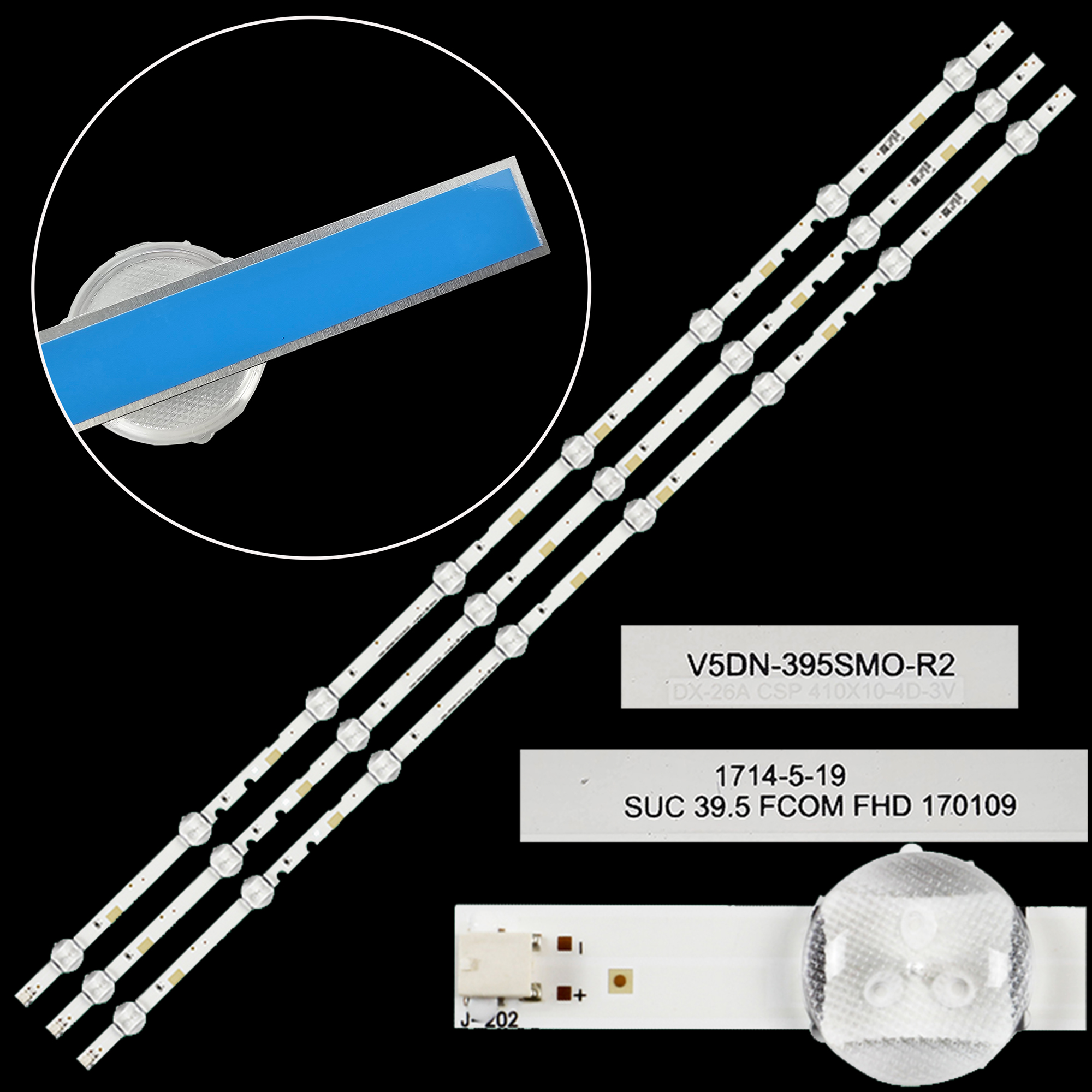 Ledstrip voor  ua40 j 5200 ue40 j 5205ak ue40 j 5270au ue40 j 5270ss ue40 m 5070au ue40 m 5075au ue40 j 5200aw lm41-00355a ue40 j 5000ak