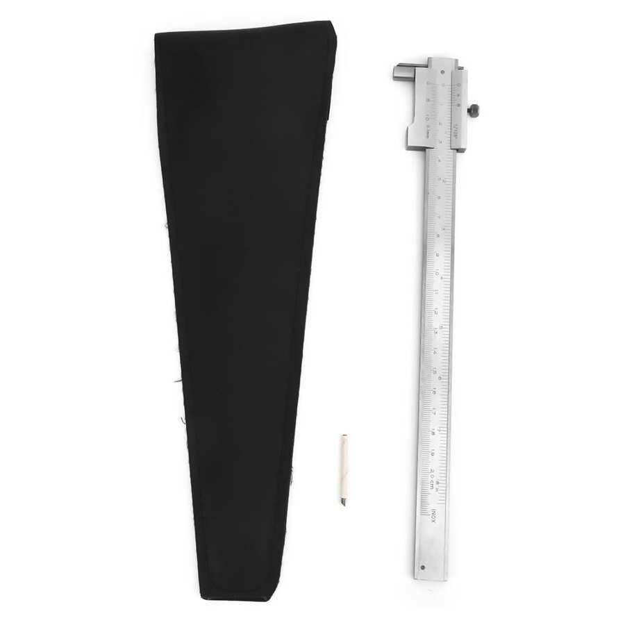 Parallel Marking Gauge Wear Resistant Stainless Steel Parallel Marking Gauge Vernier Caliper Measuring Tool with Carbide Needle: Default Title