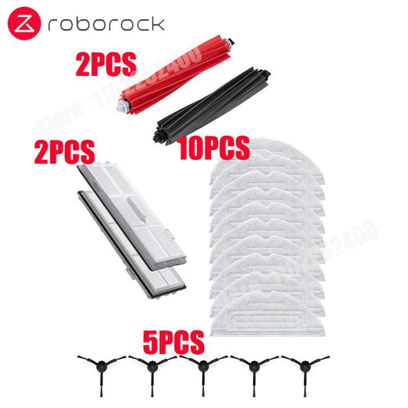 För roborock  s8 s8 pro ultra  s8+  reservdelar duoroller huvudsakliga sidoborstar moppdukar hepa-filter dammpåsar tillbehör: Choklad