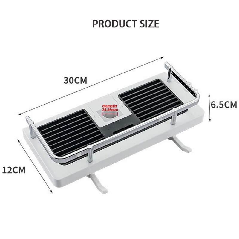 Shower Storage Rack Bathroom Organizer Pole Shelves Shampoo Tray Stand Single Tier No Drilling Lifting Bathroom Accessories