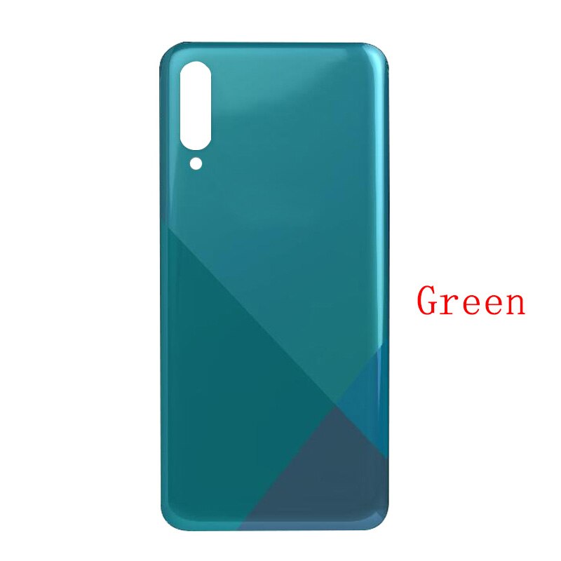 Caso da bateria capa traseira porta habitação caso de volta para samsung a30s a307f bateria capa câmera lente quadro com logotipo: Green