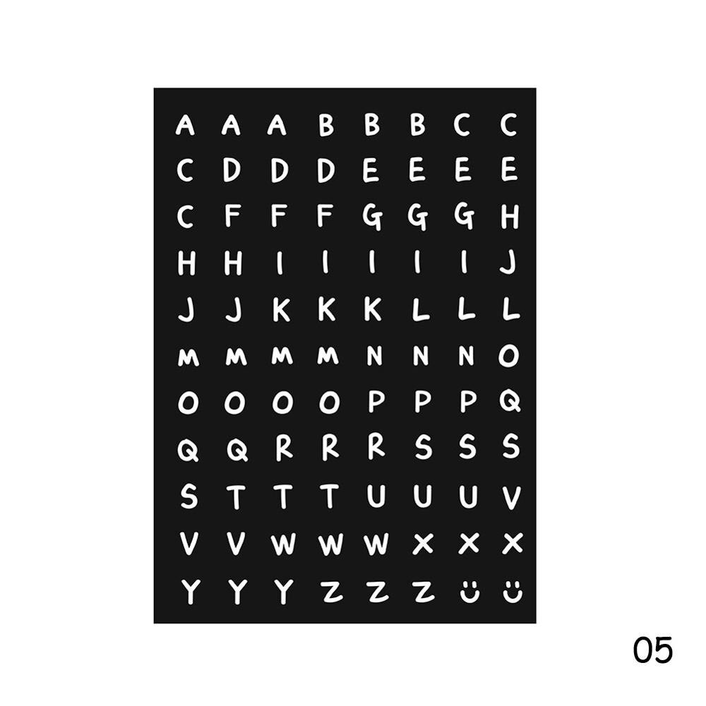 2 kpl tee itse pohjaelementti koriste kirjaimet numerot tarra päiväkirjaan scrapbooking tarrat paperitarvikkeet puhelimen kuoren sisustus: 05