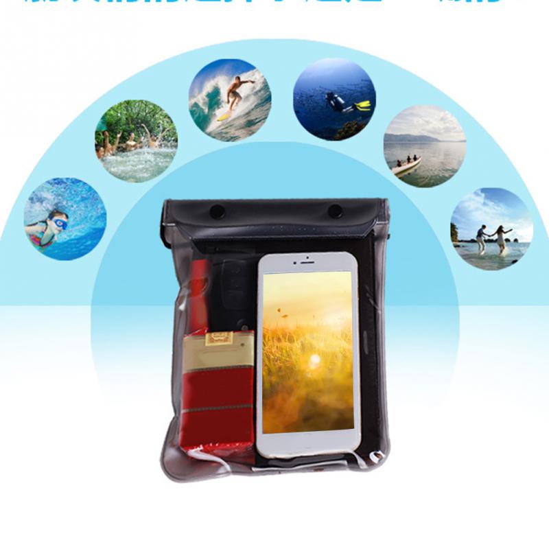 Udendørs svømmetaske vandtæt telefonopbevaringspose tegnebøger kosmetik miljøvenlig støvtæt tør sangkran festival strand rafting