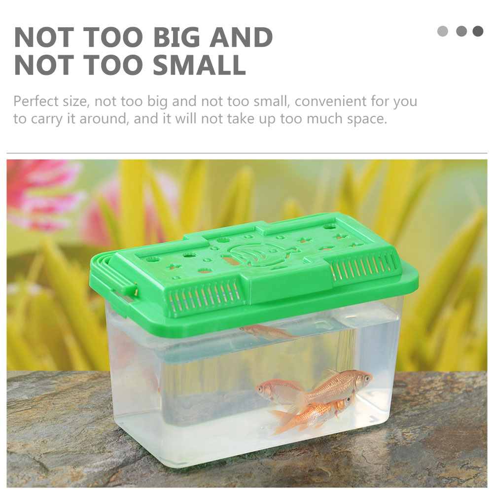 Kunststoff Schildkröte Aquarium Aquarium Gecko Tanks Tiere Hut Welpen Zubehör Spinne Terrarium tragbar