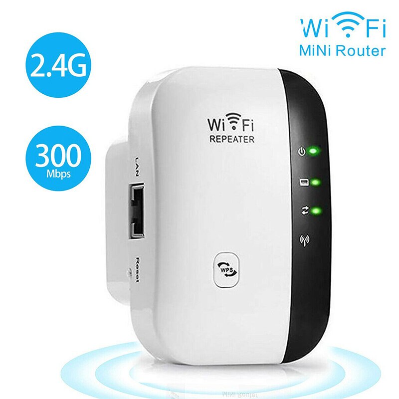 Senza fili WiFi Del Ripetitore Wifi estensore 300Mbps Wi-fi Amplificatore 802.11N/B/G Ripetitore Repetidor Wi fi Reapeter di Accesso punto di router: UK / bianca
