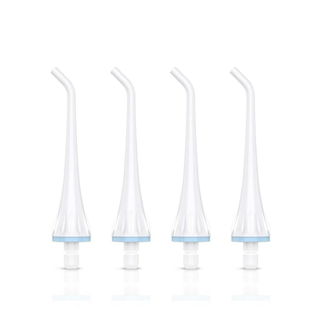 4 Uds Fairywill agua Flosser puntas de repuesto para la familia FW5020E agua Flosser irrigador bucal respetuoso con el medio ambiente duradero