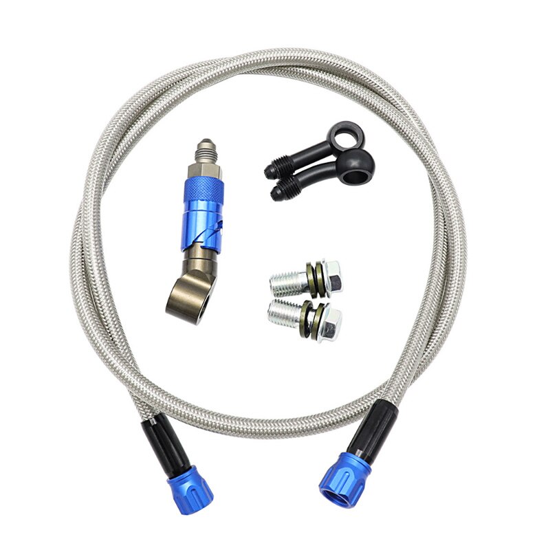 CNC Aluminum AN3 Quick Release Brake Line Connect Quick Detach Brake Tube Adapter Kit Brake Hose Kit