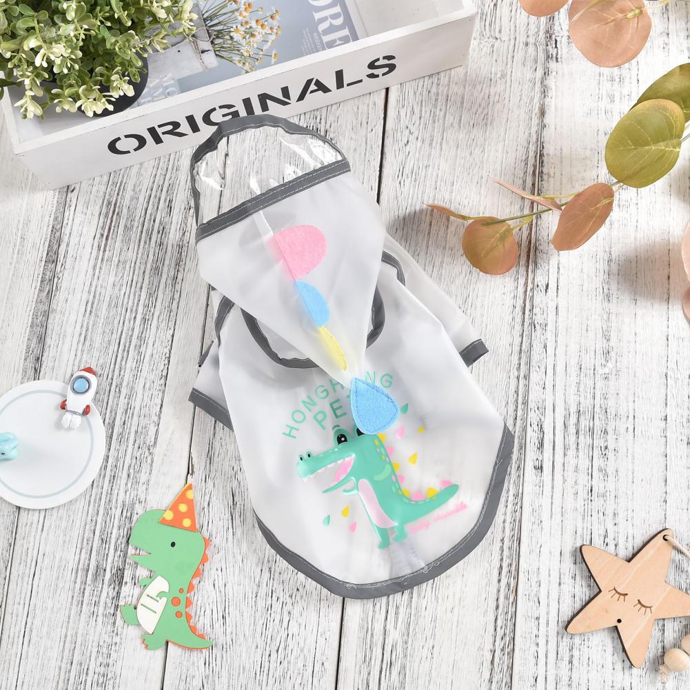 Dog Rain Jacket Innovative Hat Transparent Brim Rain Jacket Lightweight Pet Rain Cloak