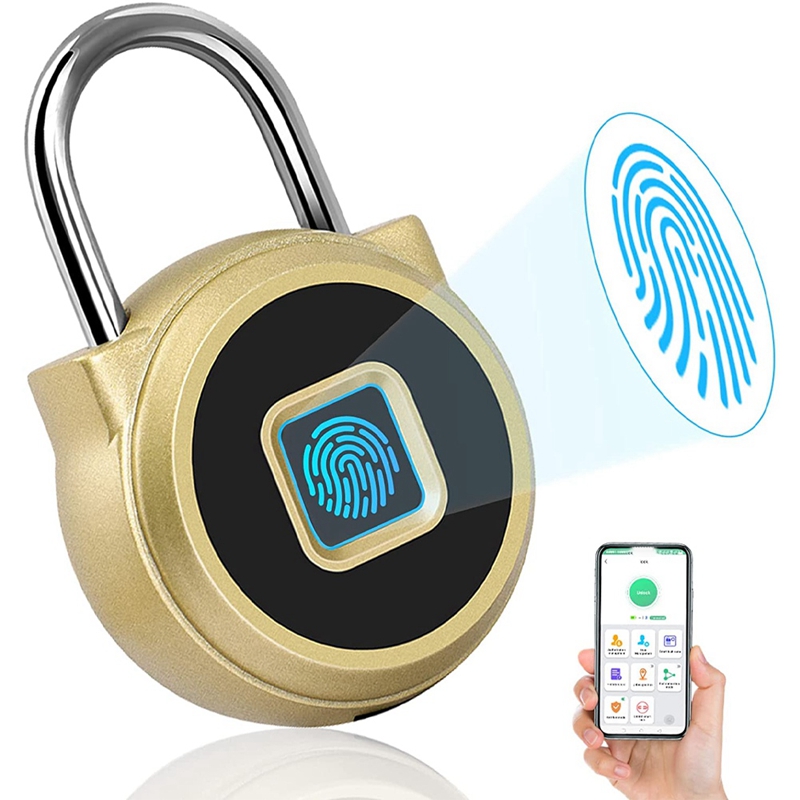 Lucchetto per impronte digitali, armadietto Bluetooth, APP Mobile, lucchetto intelligente con biometrico senza chiave, resistente all&#39;acqua, adatto
