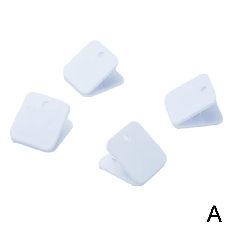 Colorful Acrylic Clamp Paper Clips Ticket Holder Paper Documents Organizer Hinge Clip Binder Clip For Office And School Sup G1n9: 4PCS White