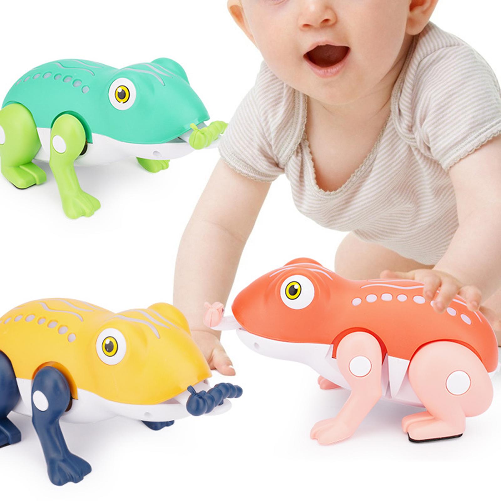 Electric Sound Light Eating Insects Jumping Singing Dancing Frog Model Children Interactive Toy