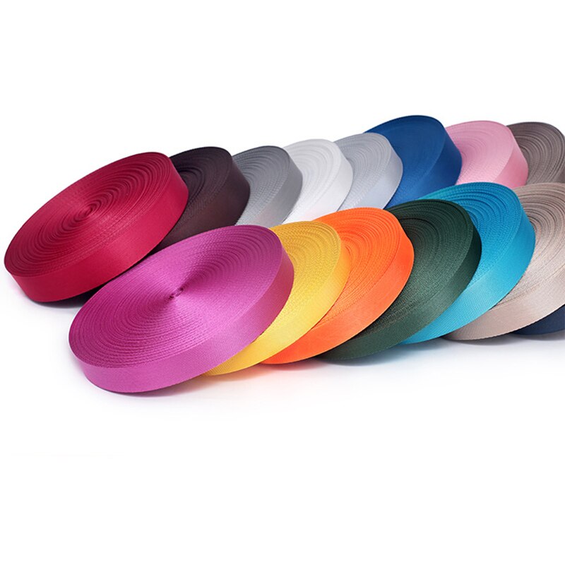Fanreey – sangle en Nylon pour ceinture de sac de 20mm de large, 50 yards de 0.8mm d'épaisseur, matériel de bricolage, fournitures d'accessoires
