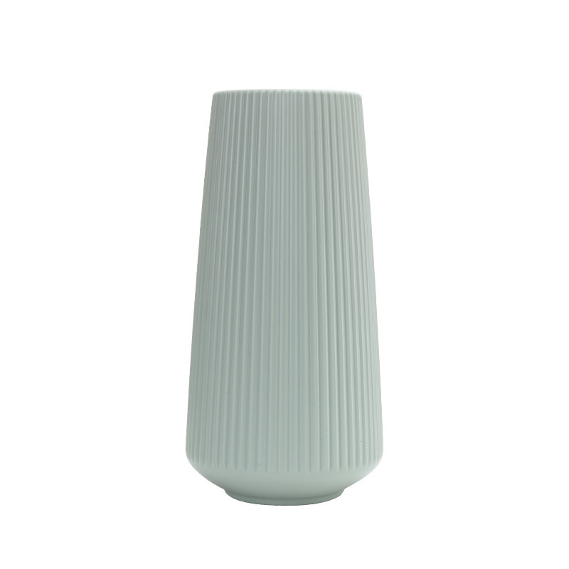 Vase en plastique grand Vase minimaliste décoration maison Imitation glaçure fleur fille panier Vases mariage plantes hydroponiques créatifs