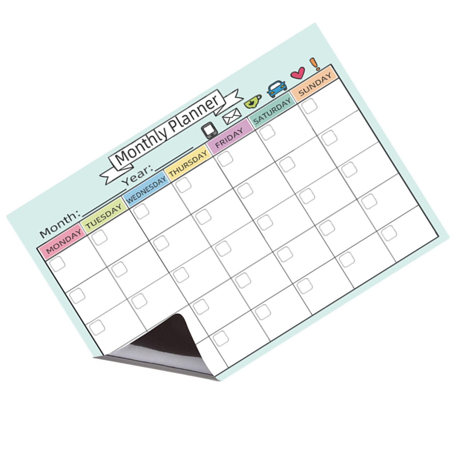 Magnetic Calendars Monthly Weekly Planner Dry Erase Calendar School/Office Supplies