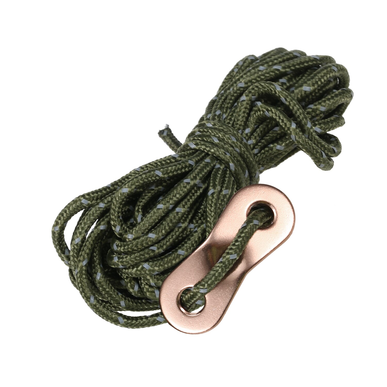 Cordes de tente colorées à suspendre, 6 pièces, cordon de 3mm, 13 pieds, ensemble de tendeurs de tente, corde réfléchissante réglable, auvent de Camping: vert militaire