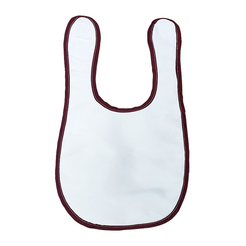 Babero de sublimación en blanco para bebé, pañuelos con lazo para impresión de tinta por sublimación, DIY, prensa de calor, transferencia, 10 unids/lote: Coffee