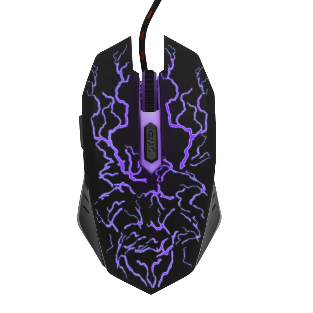 Gaming Mouse Colorful LED Light 1600 DPI Optical Wired Gaming Mause Mice For Computers PC Laptop Mouse Gamer