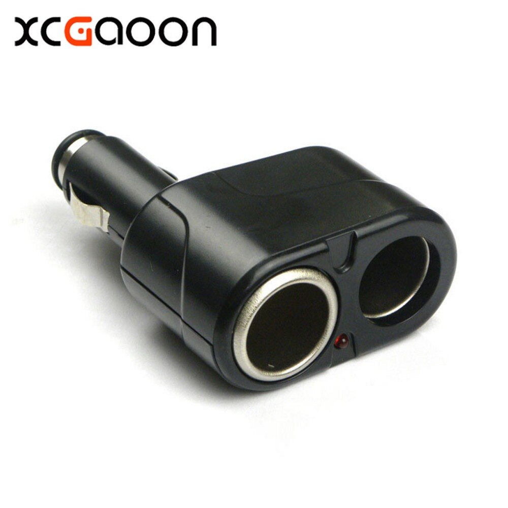 XCGaoon Autolader Triple Sigarettenaansteker Adapter 12 V 24 V 2 manieren Sockets voor Mobiele voor Auto DVR Camera voor GPS etc.