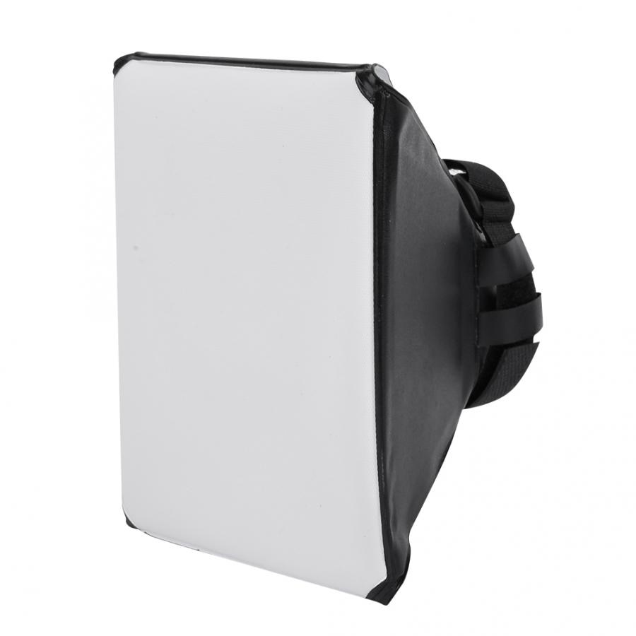 Universal rektangel form speedlite softbox diffuser til kamera flash lys hastighed lys softbox diffuser