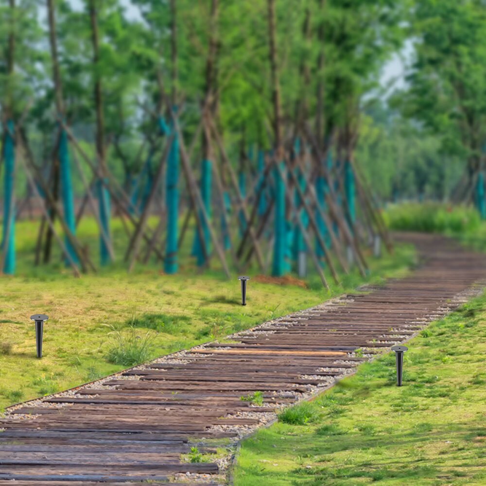 Metal Base And Spike Lamp Stake Garden Light Spike Outdoor LED Lawn Light Rod Stick For Garden Lamp