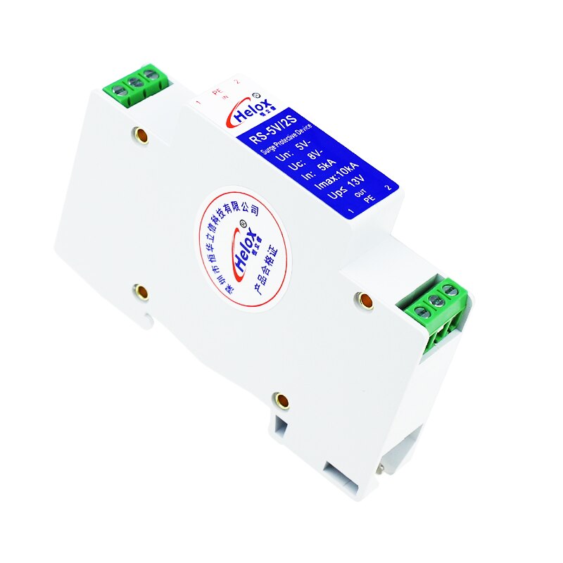 RS485 Communication Signal Surge Protector Data CAN Control Signal Lightning Arrester RS-5V/2S