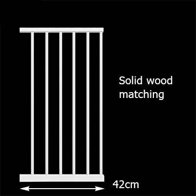 Gate child gate fence baby gate barrier stair protection gate pet solid wood kids pet fence: 42white