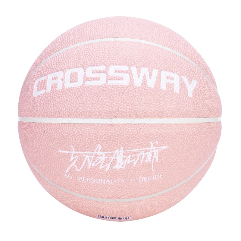 NEUE KREUZUNG Basketball Ball Größe 7/6/5 PU Leder Spiel Training Männer Frauen Basketball Bncesto: Pink Size 5