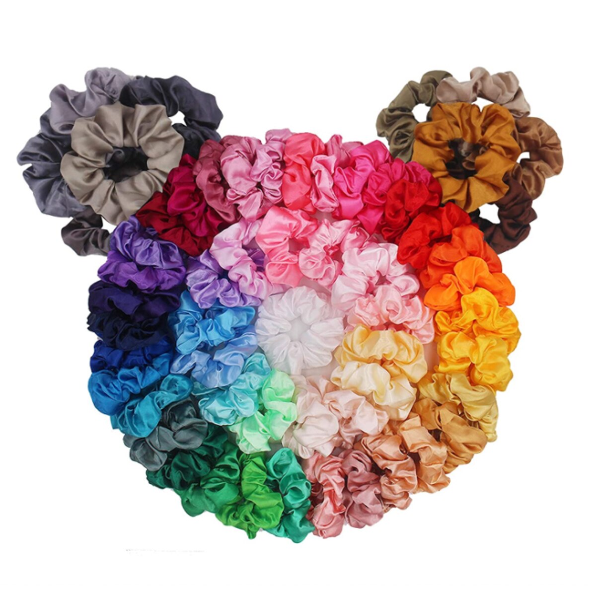 20 piezas francés elástico gomas para el pelo para las mujeres gasa de terciopelo pelo banda de goma accesorios de cabello cable diademas tocado