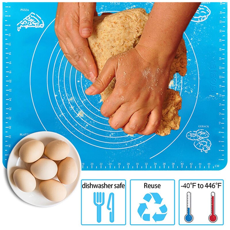 Reusable Silicone Baking Mat Eco-Friendly Mat For Rolling Dough Pad Large Non-stick Oven Patisserie Baking Accessories Tools