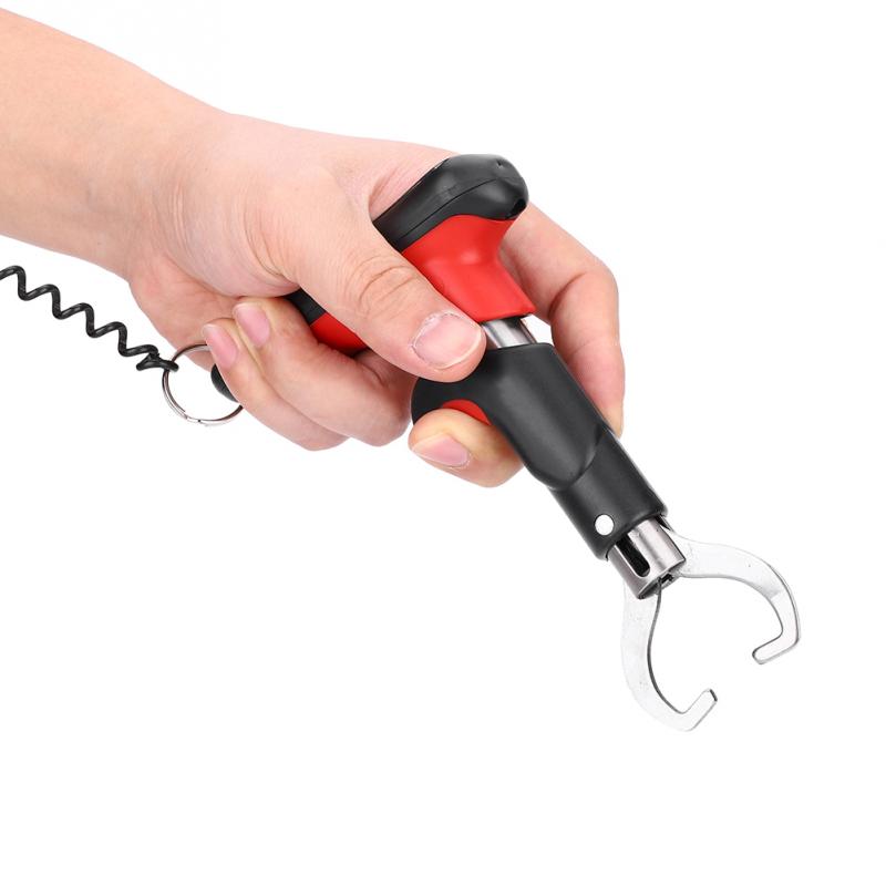 Báscula de agarre telescópica para pesca de 25kg(55lb), pinza Digital LED para pesca, báscula de agarre portátil para pesca, herramienta para pesca