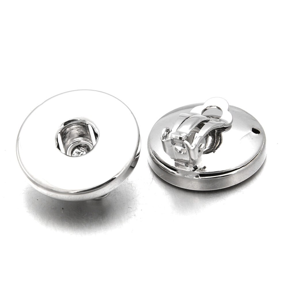 Snap Jewelry Interchangeable Snap Buttons Earrings Fit 18 mm Snap Clip Earrings For Women Jewelry