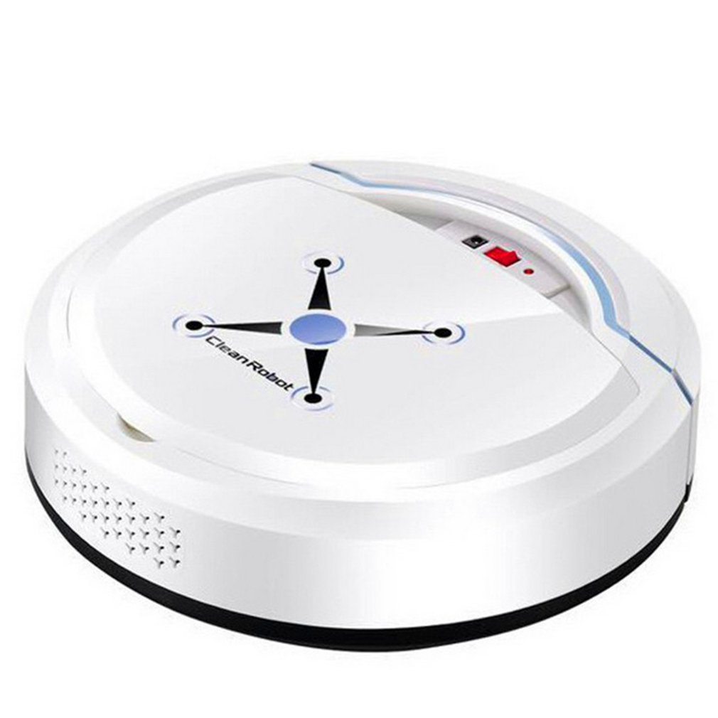 Rechargeable Strong Suction Sweeping Smart Clean Robot Vacuum Cleaner Automatic Rechargeable Smart Sweeping Robot Cleaner: white