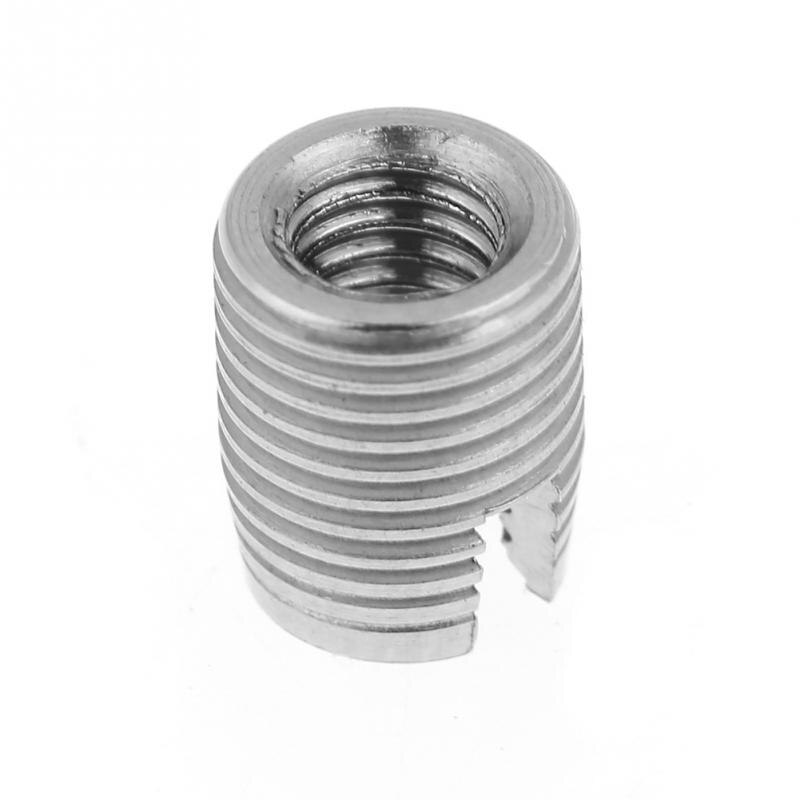 20Pcs/Set SUS303 Helical Insert Self Tapping Slotted Screw Thread Repair Insert M3 x 6mm Stainless Steel
