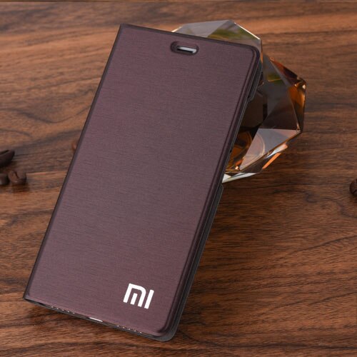 Newest for Xiaomi Redmi 5/5 Plus Case Luxury Slim Style Flip Leather Stand Case For Xiaomi Redmi 5 Redmi 5 Plus Phone Cover Bag: for Redmi 5 / Brown