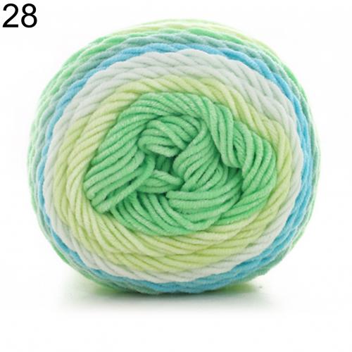 193m/1Roll Colorful Woolen Yarn Cotton Knitting Yarn Crochet Yarn for Knitting Wool Yarn DIY Sweater Scarf Hand Knitting Yarns: 28