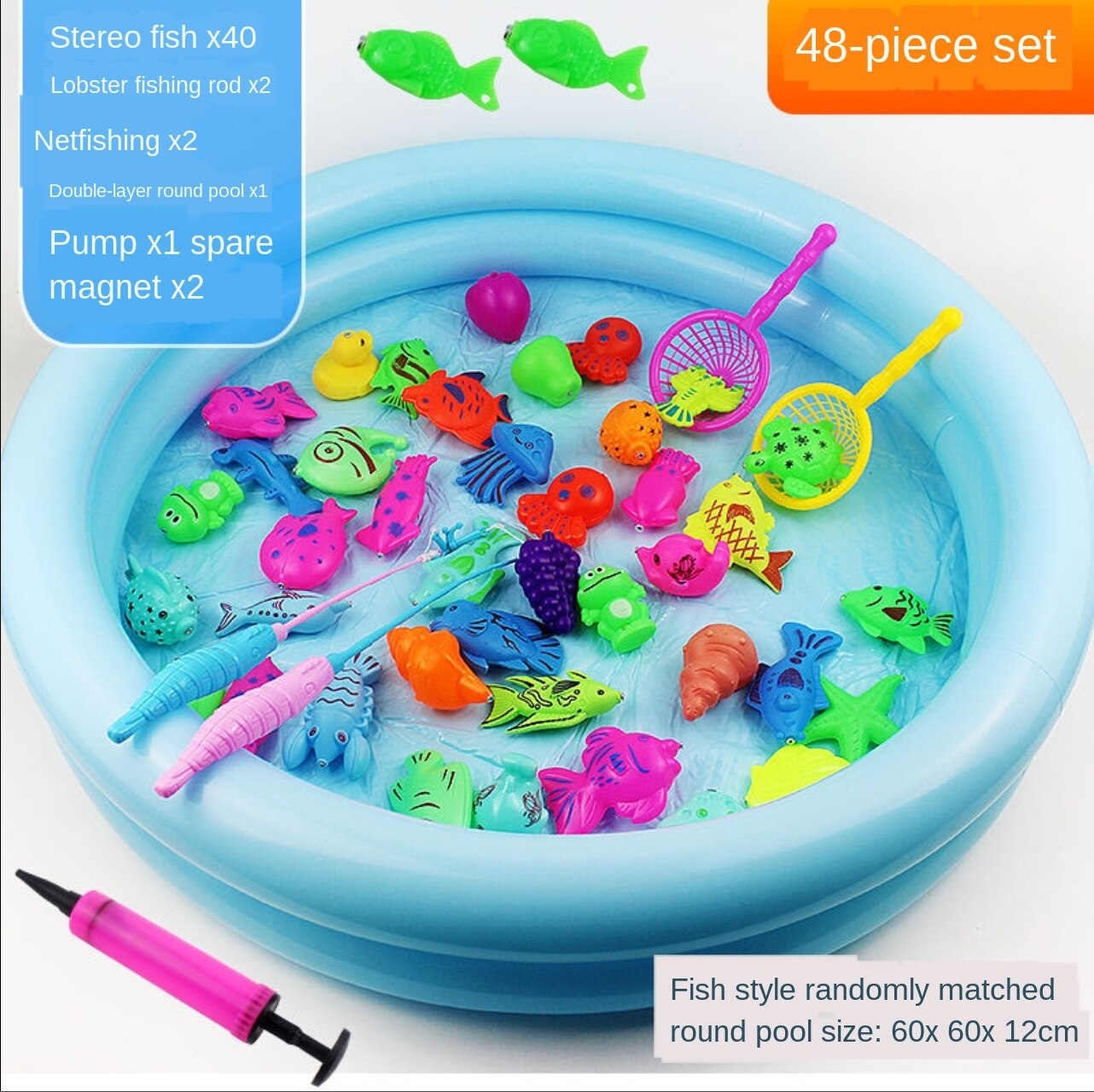 1-5-Jaar-Oude Hengel Simuleert Speelgoed Vissen Zwembad, ontwikkelt Speelgoed Om Trein Hand En De Hersenen Coördinatie Vermogen.: Combined package 2