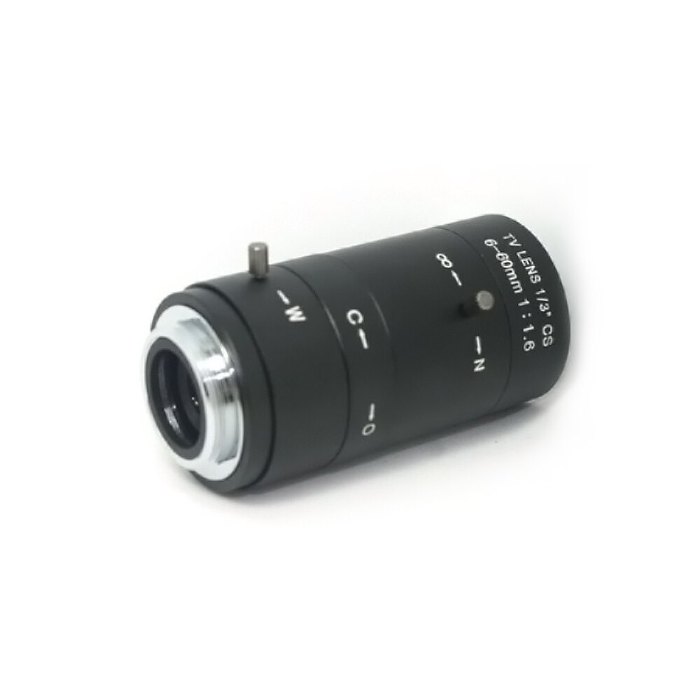 6-60mm CS C Mount Lens Manual IRIS ZOOM Varifocal F1.6 for CCTV Camera Industrial Microscope