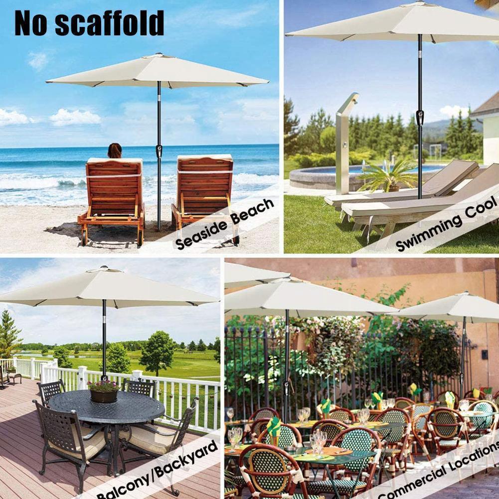 Sombrilla de jardín de tela de repuesto, cubierta de toldo adecuada para sombrilla de 8 brazos, Material de costura de tienda Diy, 3 metros, C8k3