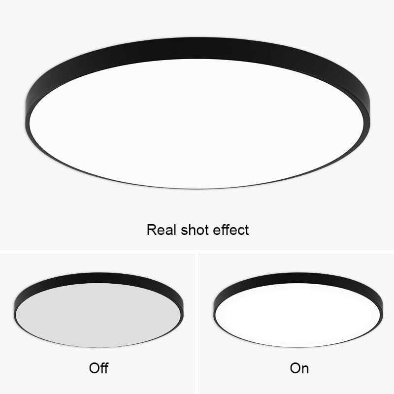 Moderne Led Plafondlamp 220V 240V Led Lamp Woonkamer Verlichting Ronde & Vierkante 3 Cm Super Dunne led Licht Voor Slaapkamer Keuken