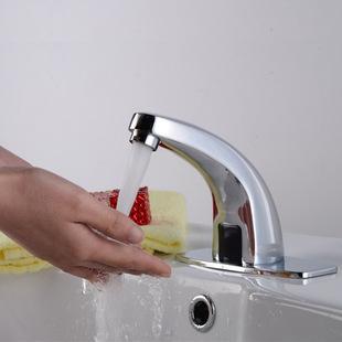 Badeværelse automatisk infrarød vask håndfri berøringsfri vandhane vandhaner koldt induktiv elektrisk håndvaskarmatur – Grandado