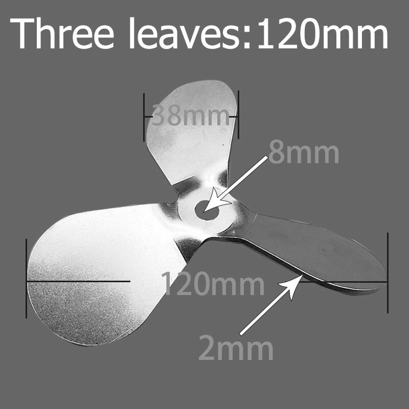 Laboratory 304 stainless steel stir bar Three-bladed paddle stir bar Three propeller for lab mixer