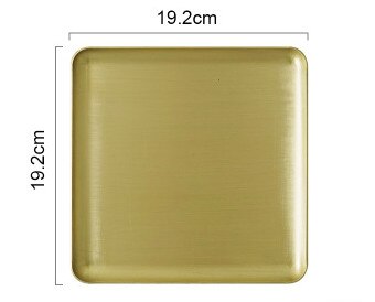 Brass Pallet Metal Jewelry Plate Home Decoration Rectangular Copper Plate: medium
