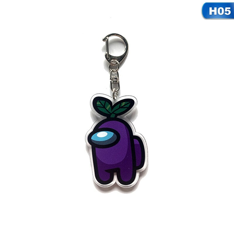 Llavero periférico de la serie Game among us, colgante de acrílico,: H05