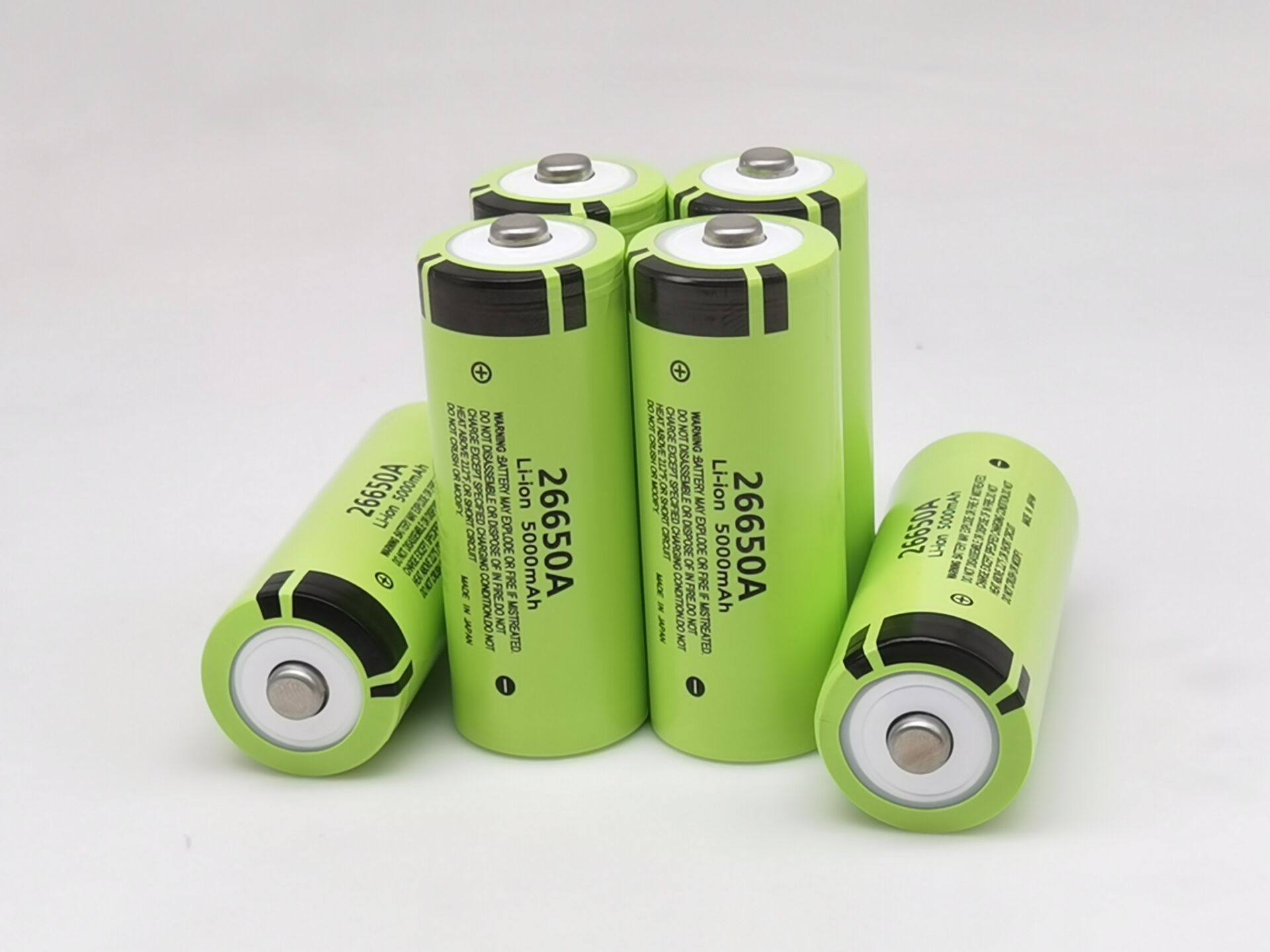 26650 nuovo Originale 3.7 v 5000 mah Al Litio Batteria Ricaricabile 26650 con le scarpe A Punta (no PCB) per La torcia elettrica batterie