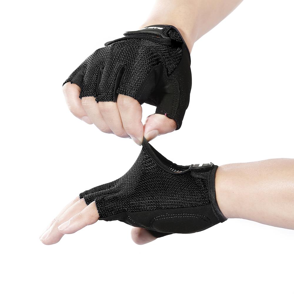Ginásio profissional luvas de fitness power weight lifting feminino crossfit treino musculação meia dedo mão protetor