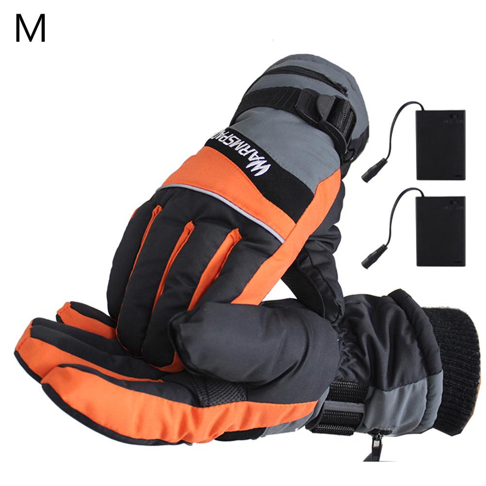 Winter Verwarmde Handschoenen USB Hand Warmer Elektrische Thermische Handschoenen Oplaadbare Batterij Verwarmde Handschoenen voor Fietsen Motorcycle Ski: No battery charger M